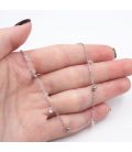 Браслет на ногу (анклет) з камінчиками Swarovski 330149