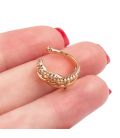 Серьги каффы Двойное плетение - 1 шт (Медзолото Xuping) 373014(2)