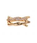 Серьги каффы Двойное плетение - 1 шт (Медзолото Xuping) 373014(2)