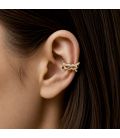 Серьги каффы Двойное плетение - 1 шт (Медзолото Xuping) 373014(2)