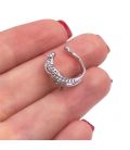 Серьги каффы Xuping Двойное плетение - 1 шт (Медзолото) 373014(1)