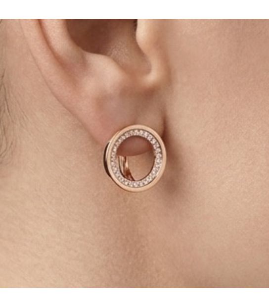 Сережки Xuping Круг лимонна позолота 18К (медзолото)