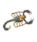 Брошка "Scorpion" лимонна позолота