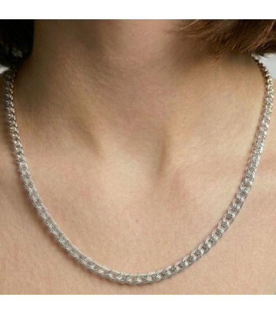 Цепочка Xuping плетение нонна 0,3/45 см родий (Медицинское золото)
