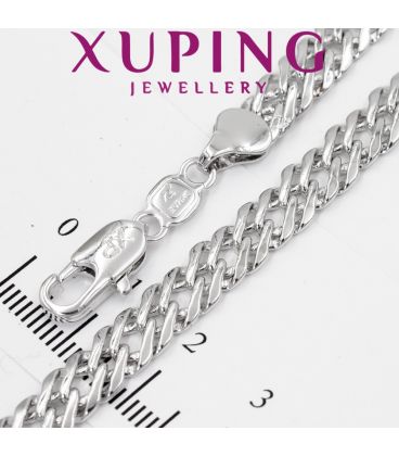 Цепочка Xuping родиум "ромбы" 0,6 /60 см медицинское золото