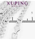 Ланцюжок Xuping панцирне плетіння 0,5/60 см родоване покриття