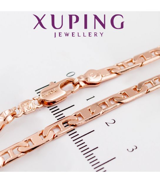 Ланцюжок позолота "овальні ланки з перегородками" 0,4/55 см (Медичне золото)