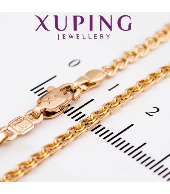 Ланцюжок Xuping лимонний позолота "лав" 0,3/60 см (Медичне золото)