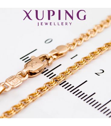 Ланцюжок Xuping лимонний позолота "лав" 0,3/60 см (Медичне золото)
