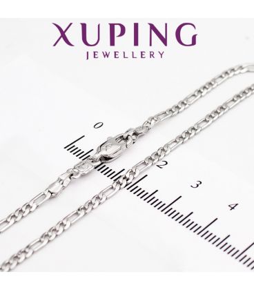 Ланцюжок Xuping плетіння картьє (фігаро) 0,2/50 см родій
