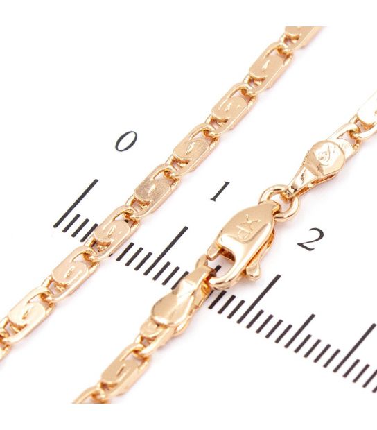 Цепочка позолота "скрепка" 0,2/45 см (Медицинское золото)